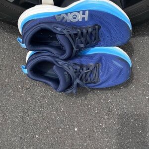 Hoka Blue Sneakers Athletic Style, wide